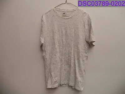 Men's Medium H&M Crewneck T-Shirt Regular Fit Short SLeeve Gray 20  Bust • $6.10