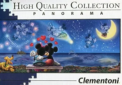 Clementoni 39449 - Disney Panorama Collection - Mickey And Minnie - 1000 Pieces • $39.50
