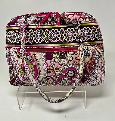 Vera Bradley Very Berry Paisley Retired Pattern Large Bowler Style Bag • $20