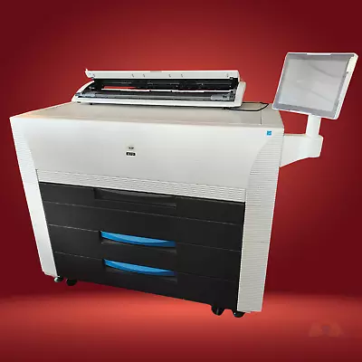 KIP 870 Wide Format Printer W/ 720 Scanner Stand Software Manuals & New Ink • $17900