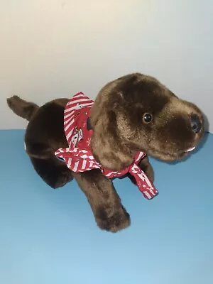 Plush 10  My Twinn Doll Pet Dog Chocolate Lab Poseable Stuffed Animal • $11.99