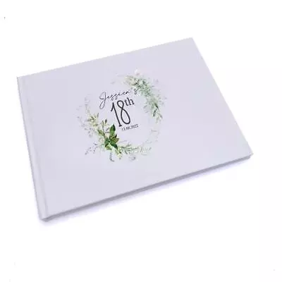 Personalised 18th Birthday Botanical Design Gift Guest Book GB-140 • £14.99