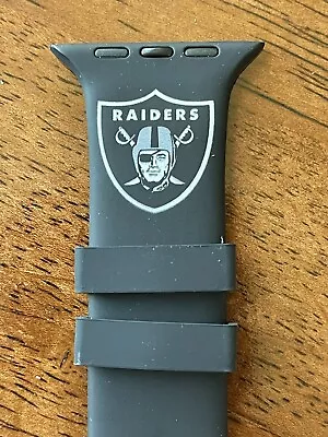 New Las Vegas Raiders Sports Apple Watch Compatible Band NEW M/L Los Angeles NFL • $18.71