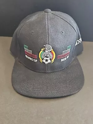 2018 Russia Fifa World Cup Soccer Adjustable Black Hat Cap Mexico 🇲🇽 On Sude • $19.99