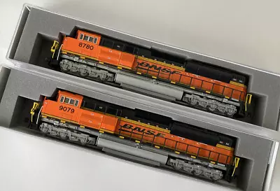 KATO 1768526 1768527 2 LOCO COMBO N  SD70ACe  BNSF Swoosh 8780 9079 176-8526 • $208.95