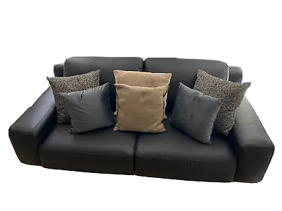 New Luxury Italian Leather   Zimao  By Tutto Pelle Includes Decorative Pillows • £3216.31