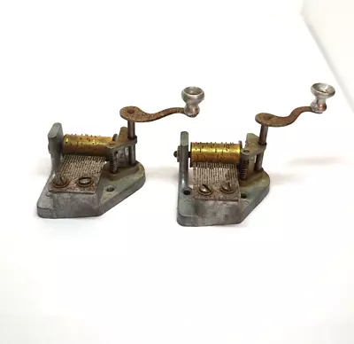 Lot Of 2 Vintage 18 Note Top Hand Crank Music Box Movements Working • $40