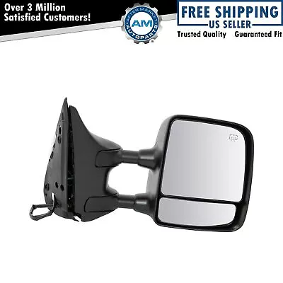 Side View Mirror Power Heated Towing Black Passenger Right RH For 04-15 Titan • $114.90