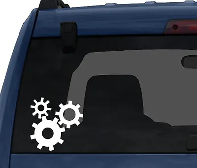 Engineering #3 - Gears Cogs Wheels Building Icon Symbol- Car Tablet Vinyl Decal • $4.99