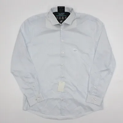 J. Ferrar Dress Shirt Men's Size L Large 16 1/2 34-35 Ultra Comfort Stretch Slim • $19.99