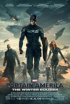 Captain America Winter 3 Poster Or Canvas Picture Art Movie Car Game Film A0-A4 • £5