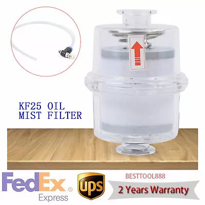 Oil Mist Filter Fit Vacuum Pump Fume Separator Exhaust Filter KF25 Interface New • $50.35