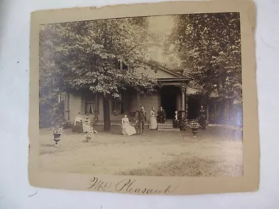 Mt. Pleasant Ohio? Kentucky?  B/w Vintage Photo Ca. 1885?  6.75 X 8 Adults Farm? • $45