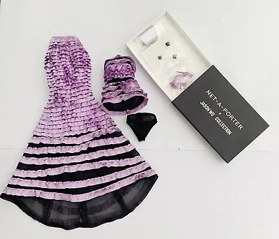 Fashion Royalty Aymeline Net A Porter Lilac Outfit Dress Shoes Accessories Set • £120