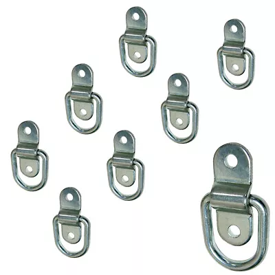 Stainless Steel D-ring Tiedown Anchors 3500 Lb. Capacity Tie Downs 8-Pack • $28.38