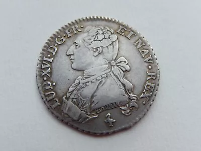 B167 - France Louis XVI Silver ⅕ Ecu. 1786. Paris Mintmark. • £160