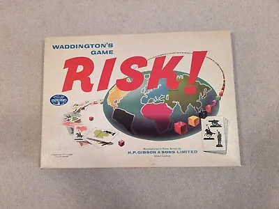 Risk Vintage Strategy Board Game By Waddingtons (1960s) Complete • £10