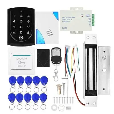 Wireless RFID Door Lock System 180kg Magnetic Access Control Remote • £54