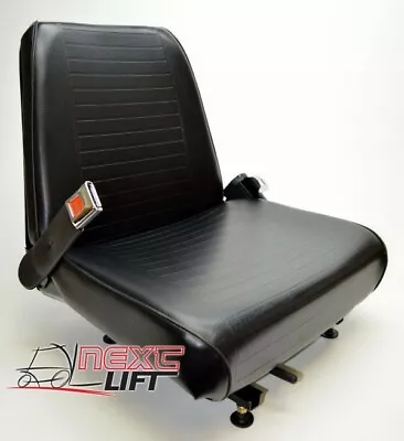 New Universal Vinyl Forklift Seat With Belt Fits Clark Cat Hyster Yale Toyota  • $129.99