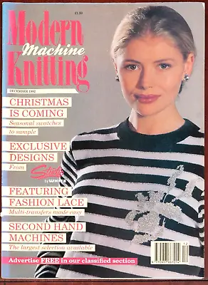 Modern Machine Knitting Pattern Magazine December 1992 Christmas Winter Vintage • £5.99