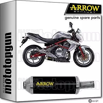 Exhaust Black Aluminium Mrt Arrow Kawasaki Er6n Er-6n 05/11 • $366.30