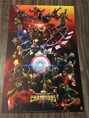 MARVEL CONTEST OF CHAMPIONS 2019 NYCC Comic Con EXCLUSIVE PROMO POSTER PRINT NEW • $16.50
