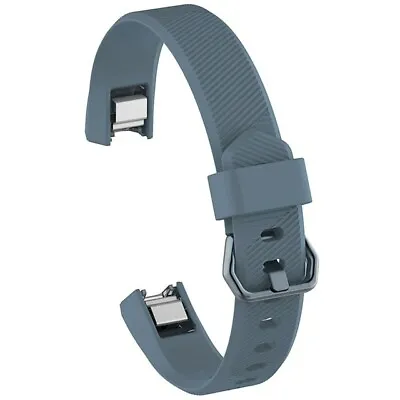 $5 • Buy Fitbit Alta HR Band Replacement Strap Wristband Bracelet Fitness Grey Blue Small