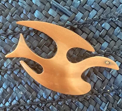 MCM Mid Century Bird 60's Large Vintage Copper Modernist Pin / Brooch Minimalist • $38