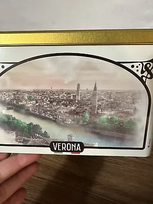 Verona Matilde Vicenzi Italian Pastry & Cookie EMPTY TIN Metal Box MADE IN ITALY • $5