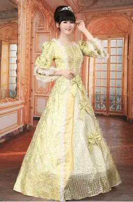 Victorian Medieval Marie Antoinette Theater Gown Renaissance Costume Dress  A66 • $77.49