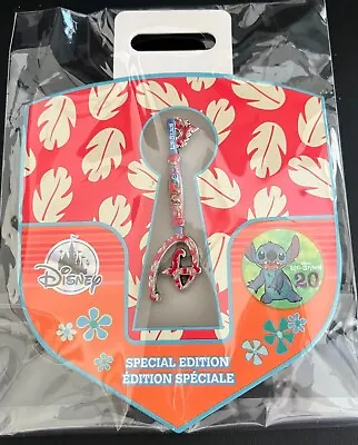 Disney Pin - Lilo & Stitch 20th Anniversary Collectible Key Pin Special Edition • $9