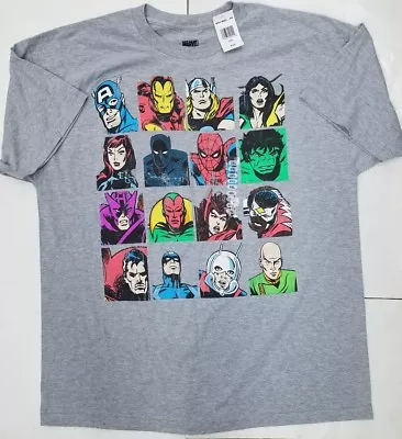 £19.16 • Buy Marvel Comics Characters Collage T-Shirt Mens  2XL To 5XL
