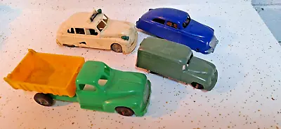 Old Plastic Cars And Trucks Collection  Marx NASH Hubley Dump Truck Etc NO RES • $9.99