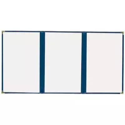 KNG - 3975BLUGLD - 8 1/2 In X 11 In Triple Blue And Gold Menu Cover • $31.42