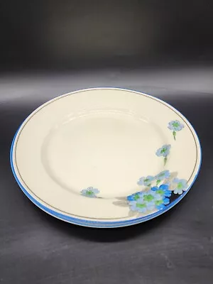 Vintage Crown Devon Fieldings Plate Set Of 2 Large Floral Blue England 1016 Rare • $16.95