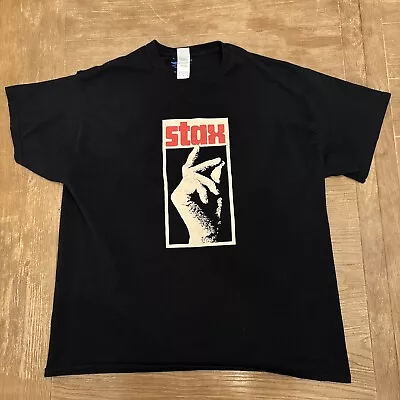 Stax Records Memphis Black T Shirt Sz XL Adult Soul Funk Blues Booker T Music • $15.95