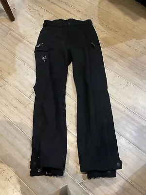 IBEX Swiss Wool Lite Black Nylon Wool Softshell Pants Women's Small • $115