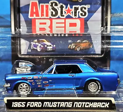 Maisto 65 1965 Ford Mustang Notchback Pro Street All Stars Red Exclusive 100 Car • $34.99