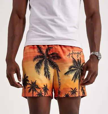 Men's Hugo Boss Diego Swim Shorts - Xxl - Orange - Designer Swimming Trunks • $24.99