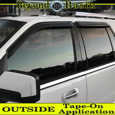 1997-2017 FORD EXPEDITION SMOKE Door Vent Window Visors Side Shade Rain Guards  • $38.50