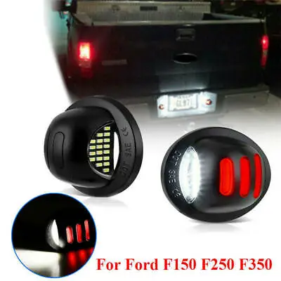$8.99 • Buy RED For Ford F150 F250 F350 1999-2016 SMD Tube LED License Plate Light Lamp Pair