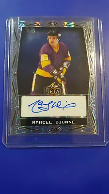 2024 Leaf Metal Hockey Legends Crosslight Autograph Card /6 - Marcel Dionne • $11