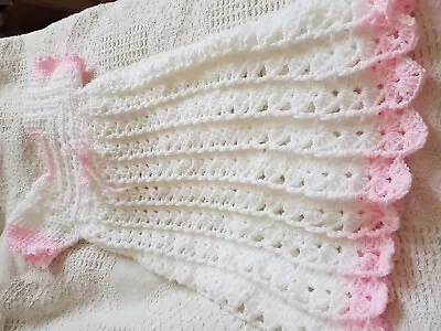 £6.99 • Buy Crochet Baby Christening Gown