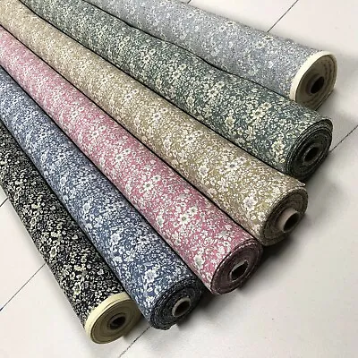 100% Cotton Superior Poplin Fabric * 6 Colours Mixed Spring Flowers Tiny & Small • £5.99