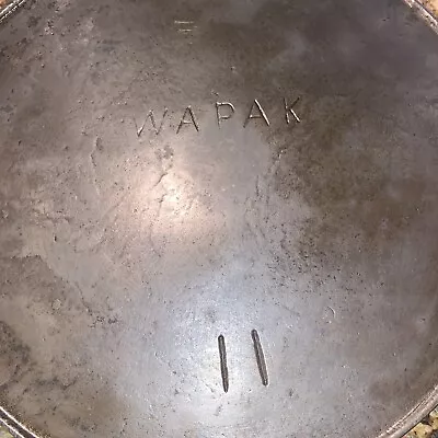 Vintage WAPAK #11 Cast Iron Skillet Heat Ring Read • $169.99