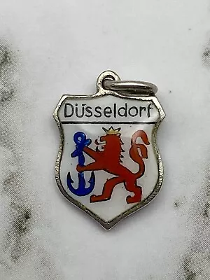 Vintage 835 Silver Düsseldorf GermanyTravel Shield Charm • $8