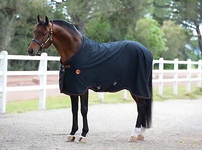 Horseware Rambo Ionic Stable Sheet Circulation/Oxygen Therapy Rug Black 5ft 9  • £100
