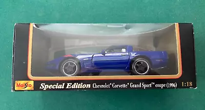 Maisto 1:18 Special Edition 1996 Corvette Grand Sport Coupe READ !!!!!!!!!!!!!! • $25.49