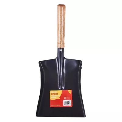 Metal Coal Shovel Home Garden Amtech Dust Wooden Handle Strong Heavy Duty U1310 • £6.89