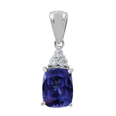 Octagon Cut Blue Tanzanite Gemstone 925 Sterling Silver Women Pendant Jewelry • £28.31